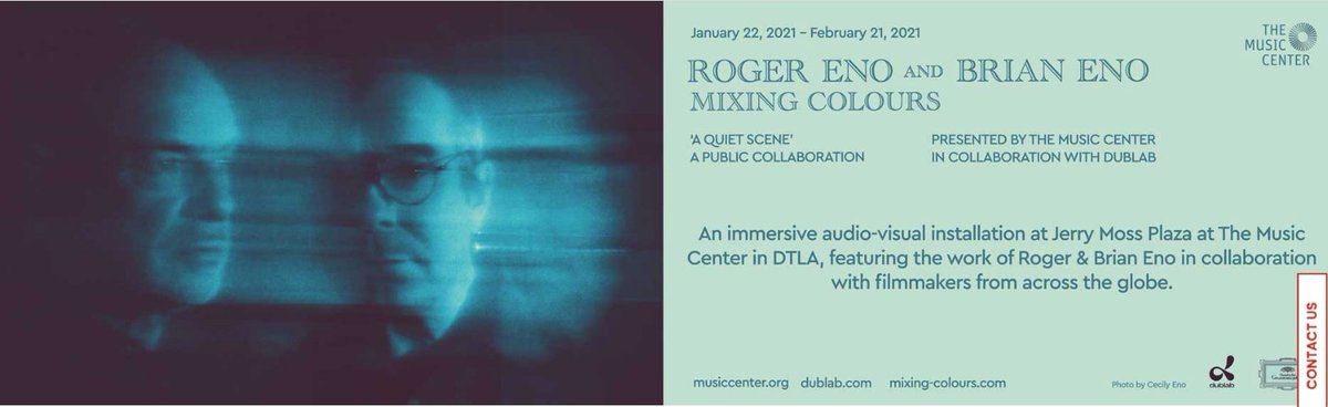 Our Head Director E Gabriel Edvy's film "Dark Sienna" is part of the <a href="/brianeno/">Brian Eno</a> "A Quiet Scene" public A/V installation at the Los Angeles Music Center’s Jerry Moss Plaza from Jan. 22 to Feb. 21. We recommend everyone in the LA area to have a look and enjoy!