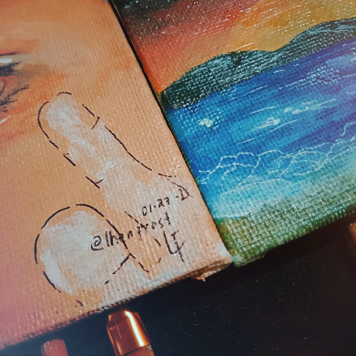 lhenfrost's tweet photo. My version of Portia's Satellite and Tranquil 💚💛
*The struggle to have that fingerprint is real XD*
#GiveInToYou #PortiaCecilia https://t.co/Qe3QUf5ZRP