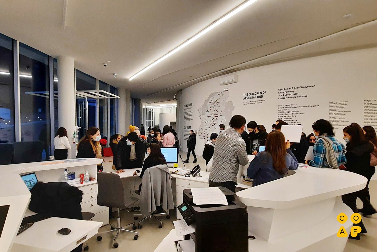 coafkids's tweet photo. COAF SMART Center reopened its doors🚪 and welcomed its young learners back👩‍💻👨‍💻! We're thrilled to finally see our students after a long break and wish COAFians success as they begin their new semester of in-person learning! #BacktoSMART https://t.co/s6DOjJaIIl
