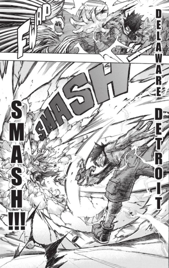 Deku vs Muscular is one that is still, to this day, misunderstood. The author comment on it isn't even required to debunk it, it's debunked in the series itself. Deku never went 1,000,000%, he used an opening made by Kota to smash the muscular shield away, and hit him w/ 100%