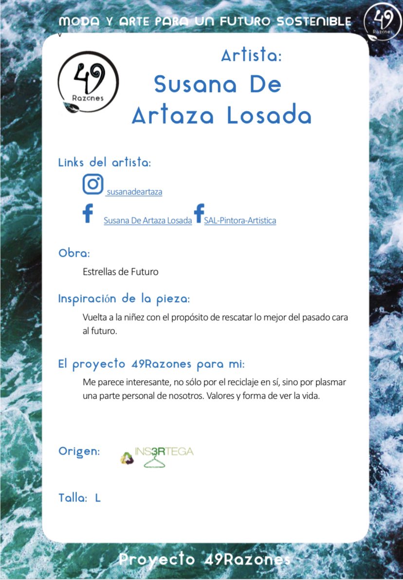 49_razones's tweet photo. Obra: “Estrellas de Futuro”
Artista: Susana de Artaza Losada
Fotógrafo: Carlos Durán
#49razones #49Razóns
Vuelta a la niñez con el propósito de rescatar lo mejor del pasado cara al futuro.
#sostenibilidad #arte #reciclaje #reciclajecreativo #reciclajetextil #ConsumoConsciente https://t.co/pjpKuLV6eA