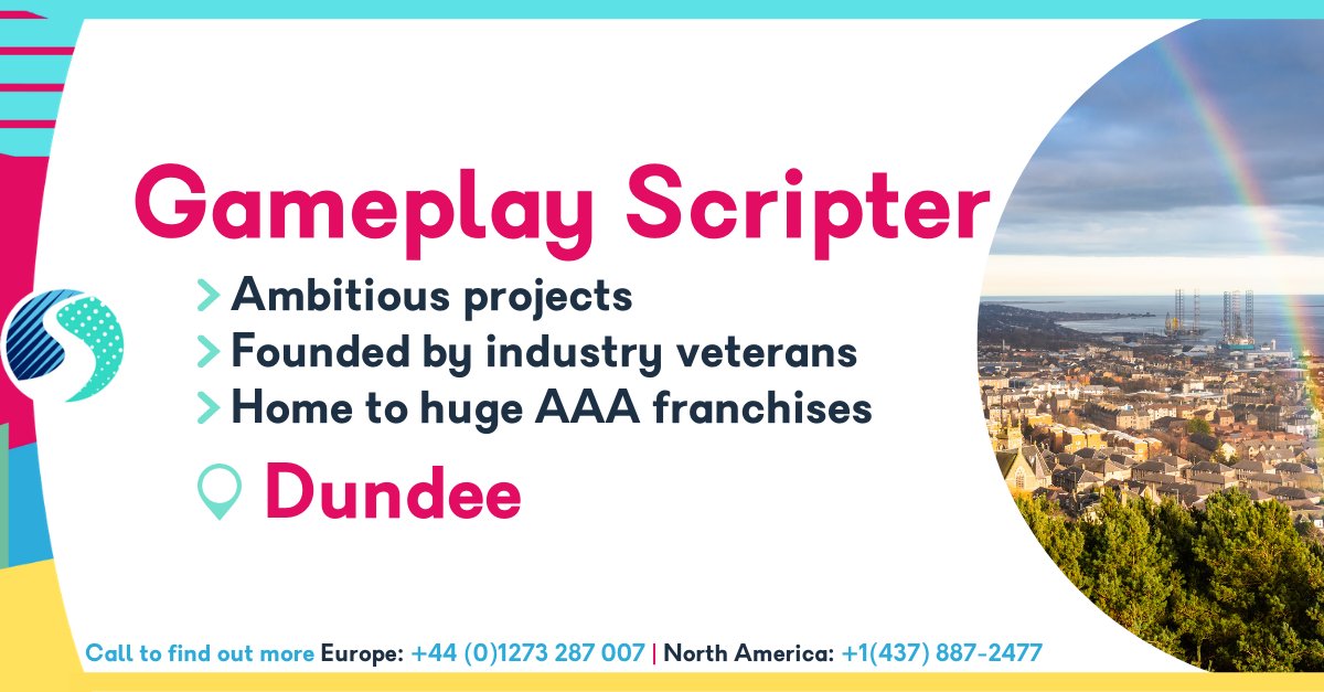 SkillsearchJobs's tweet image. #GameplayScripter with a desire to work on innovative and compelling game content alongside a team of industry veterans?! We have the role for you! Click the link for details of this role at a #AAA studio in #Dundee!
#Gamesjobs #GamesDevJobs skillsearch.com/vacancy/gamepl…