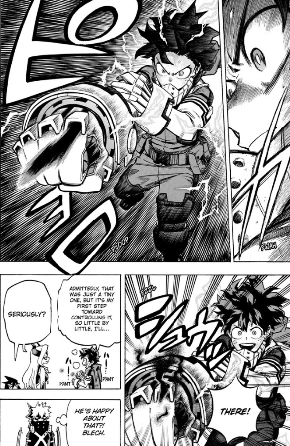 The development of Black Whip was also not what led him to winning the match. He probably could have done it without it, and no, he certainly has not mastered the quirk immediately after unlocking it.