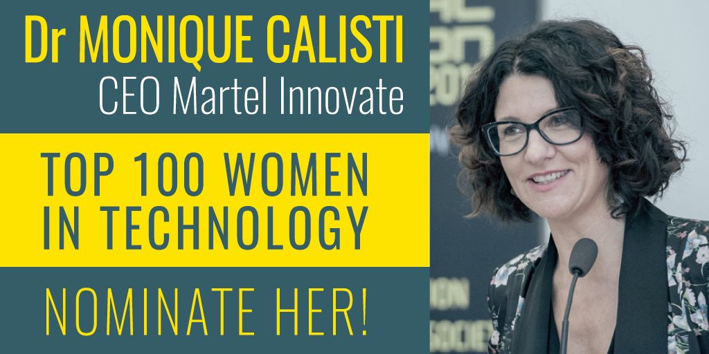 Martel CEO Dr <a href="/MoniqueCalisti/">Monique Calisti - @moniquecalisti@mastodon.social</a> ist einflussreiche #womanintech, die sich an div #Forschungs- #Innovationsfronten für menschliche Technologie einsetzt. Gründerin <a href="/Digital4Planet/">Digital for Planet | D4P</a>, Direktorin <a href="/NGI4eu/">NGI4eu</a>, Outreach Office Coordinator <a href="/NGIoT4eu/">NGIoT</a>
Nominieren Sie sie!
📌bit.ly/3iOj6Y5