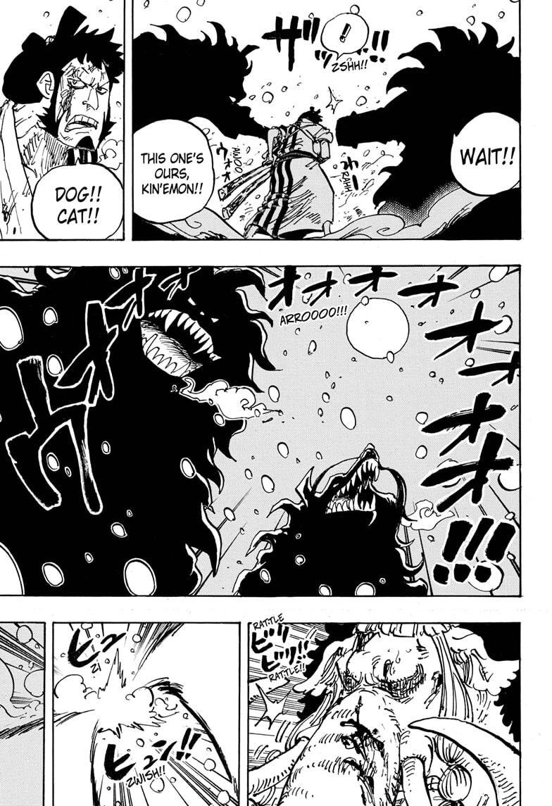 Il est essentiel de comprendre ça pour comprendre en quoi un combat Marco/King serait inutile narrativement parlant.Oda se casserait pas la tête à faire un combat d’un voire plusieurs chap s’il ne servait pas au développement des perso/l’intrigue (cc le combat Inu&Neko/Jack).