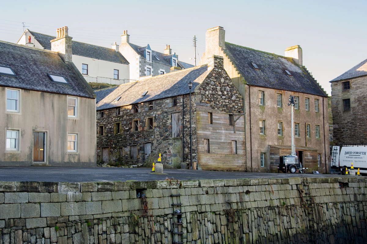 NScot_dforsyth's tweet photo. 📸: Work continues around the harbour area of #Portsoy as the coastal village is transformed into a French community ahead of filming for the sixth season of #PeakyBlinders. https://t.co/m0F3QqKgCz