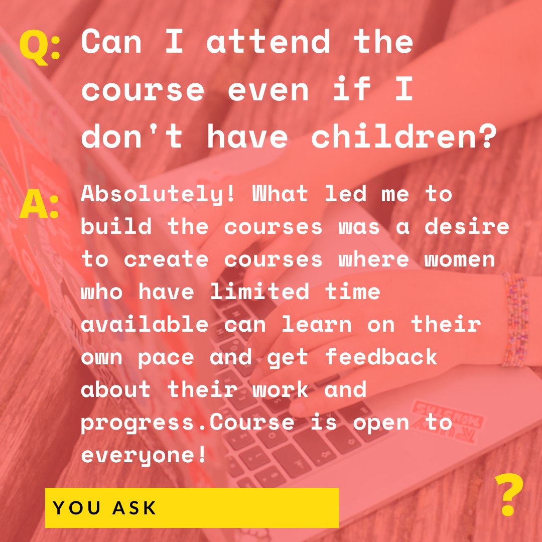 momslearntocode's tweet image. Asking is empowering! Never hesitate to ask anything ;)

#MomsLearnToCode #WomenWhoCode #CodeNewbie