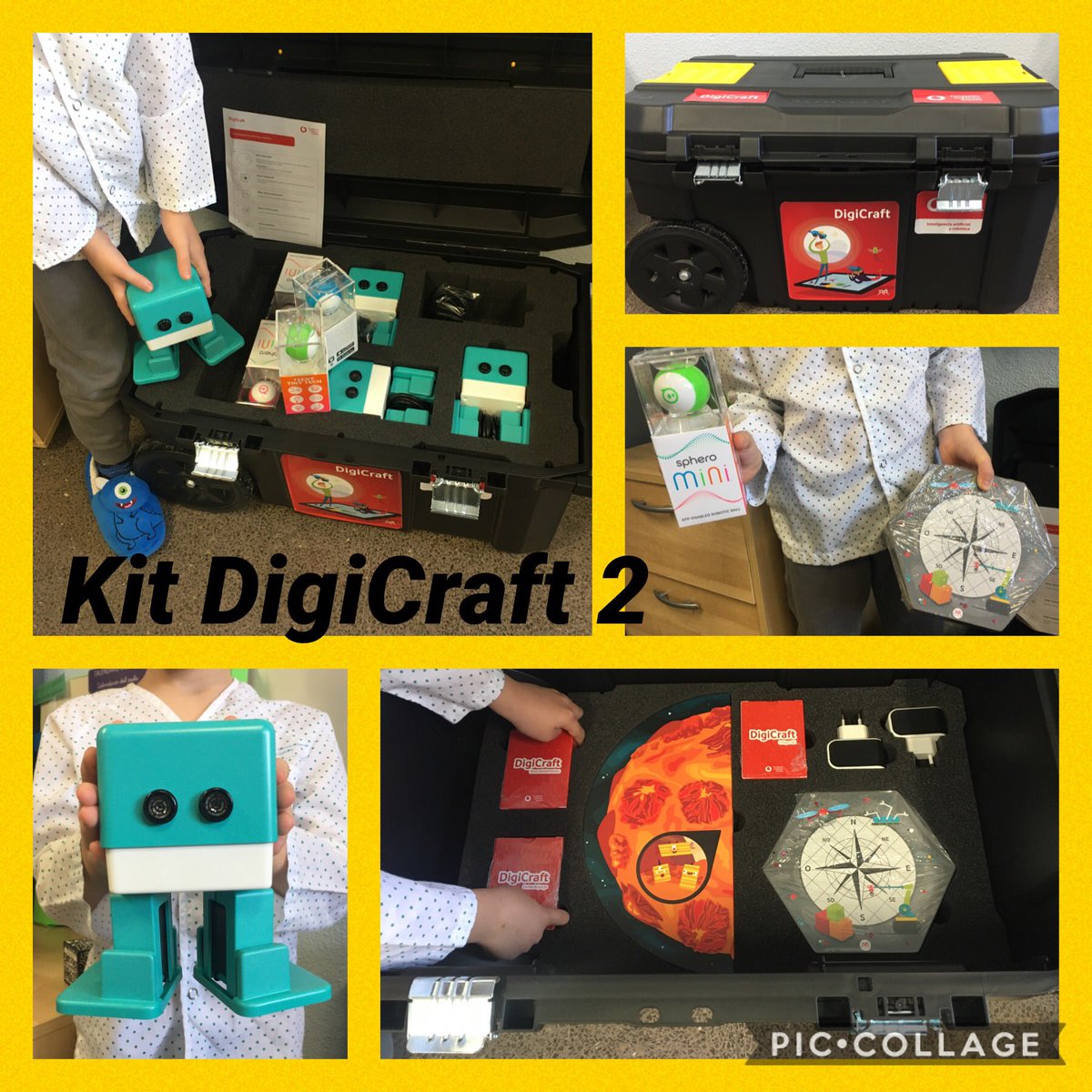 juliagpalomar's tweet photo. #AulaHospitalaria y #SAEDGetafe, ya tenemos en el Aula el Kit 2 del #ProyectoDigiCraft: https://t.co/fT0Ep9IO5u @MREunstoppable @Maytetwo @ahsaeddatsur @FcoJavierGomez @innovacion_edu @FundVodafone https://t.co/n4yh6Qq8WR