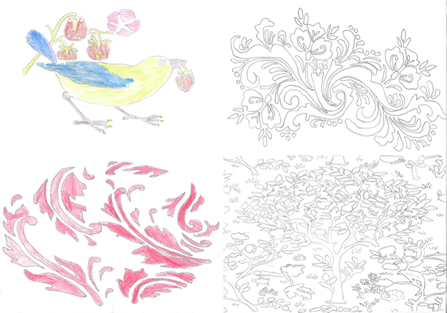RoeGreenJS's tweet photo. Enjoy Year 4's William Morris inspired creations! #RGJS https://t.co/WzaWkHKtJT