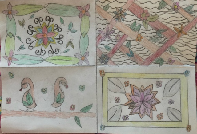 RoeGreenJS's tweet photo. Enjoy Year 4's William Morris inspired creations! #RGJS https://t.co/WzaWkHKtJT