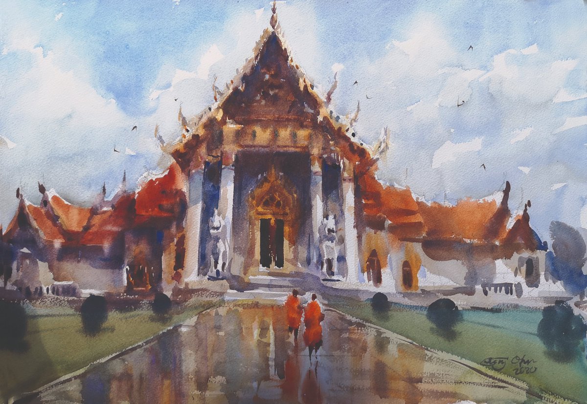 ekarajohn's tweet photo. สีน้ำจงเจริญญญญ วาดไปเรื่อย ๆ ครับ วาดวาอารามในไทย
#ekarajohn #deepimpress #watercolor #art https://t.co/QRLv6GFoy1