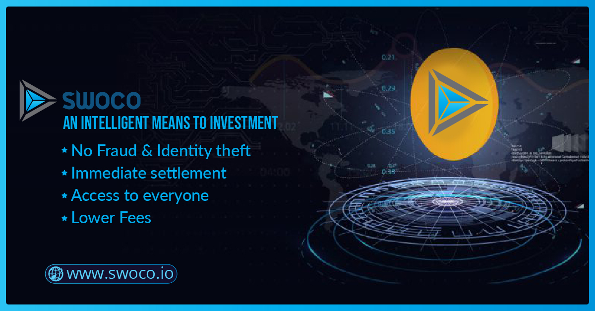 Swocoio's tweet image. Swoco is an intelligent mean to #investment.  No Fraud &amp;amp; Identity theft, immediate settlement, access to everyone and lower Fees.
swoco.io
.
#cryptocurrencies #cryptocurrency #CryptocurrencyExchange #DigitalCurrency #currency #CryptocurrencyOpportunity #transaction