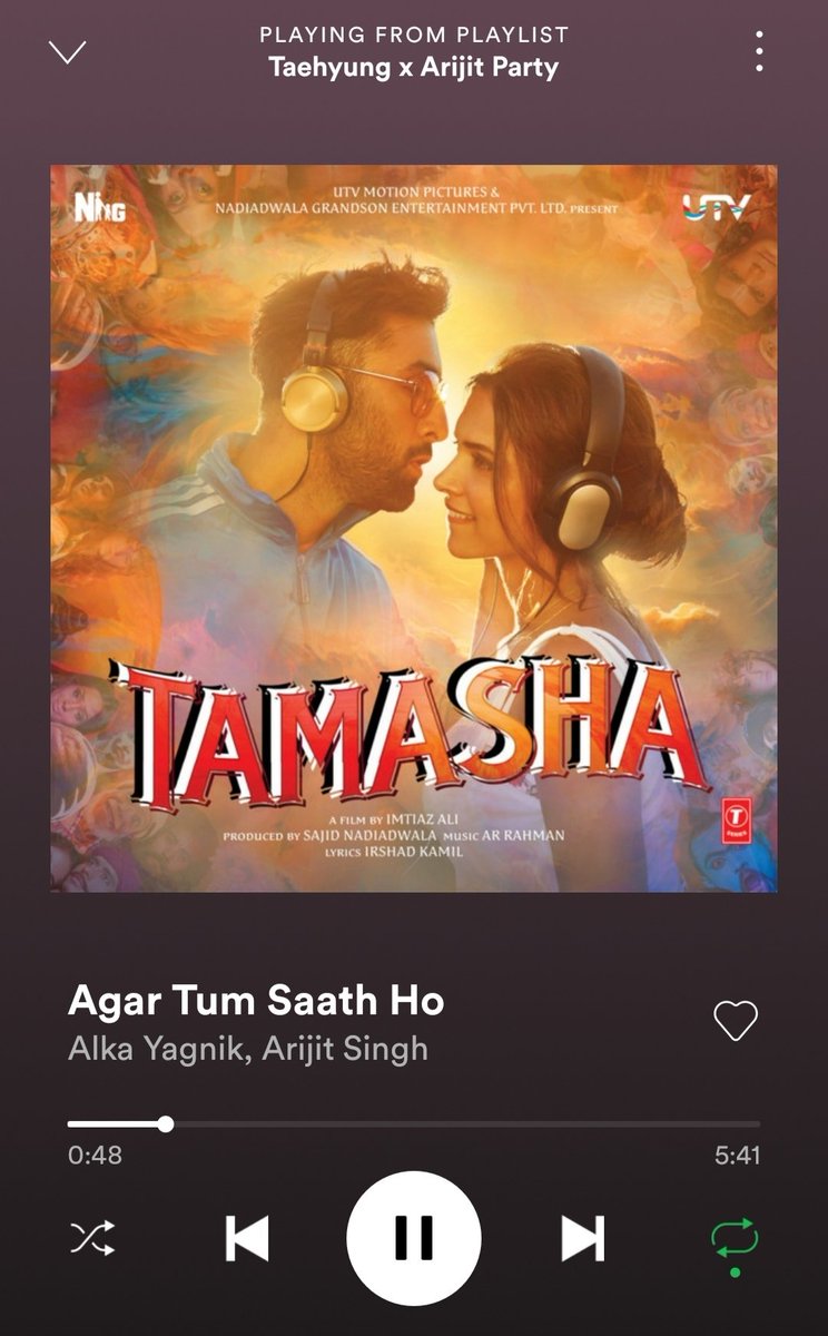 Taehyung_india_'s tweet image. Track 2⃣ - Agar Tum Saath Ho🤝

A song loved by many Indians &amp;amp; elsewhere. The emotions conveyed with Arijit's voice was highlight of this movie song.

🎧 open.spotify.com/track/3hkC9EHF…

#TAerijitParty

#BTSV #ArijitSingh 

@ARIJIT__SINGH 

▶️Playlist: open.spotify.com/playlist/6Z5rw…