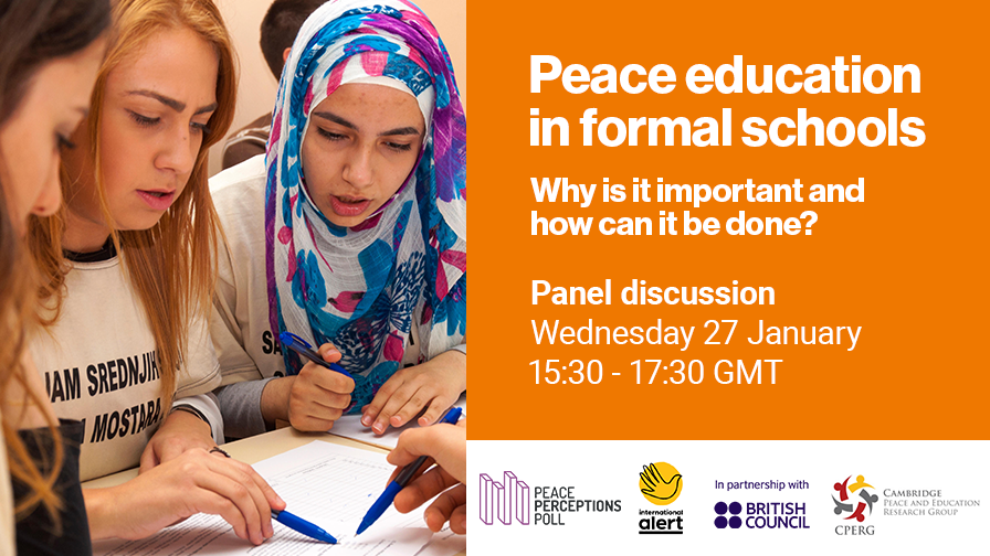 intalert's tweet photo. Peace education can counter a culture of war with a culture of peace. 

For realistic and practical suggestions for promoting peace within formal schools as peacebuilders, educators or policy makers, don't miss this important session. https://t.co/Qq7ubYHCmv https://t.co/jJ4TjlUtRR