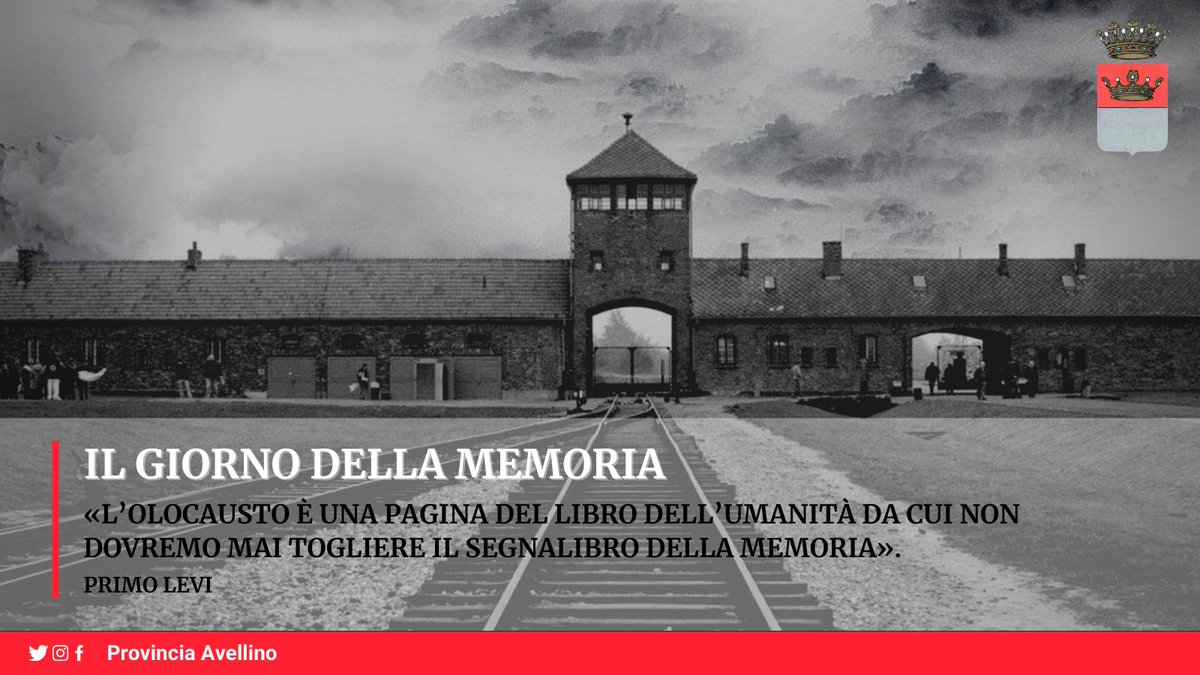 ProvinciaAv's tweet photo. IL GIORNO DELLA MEMORIA

“ L’Olocausto è una pagina del libro dell’Umanità da cui non dovremo mai togliere il segnalibro della memoria “ 

Primo Levi

#Shoah https://t.co/r9WWrHEguW