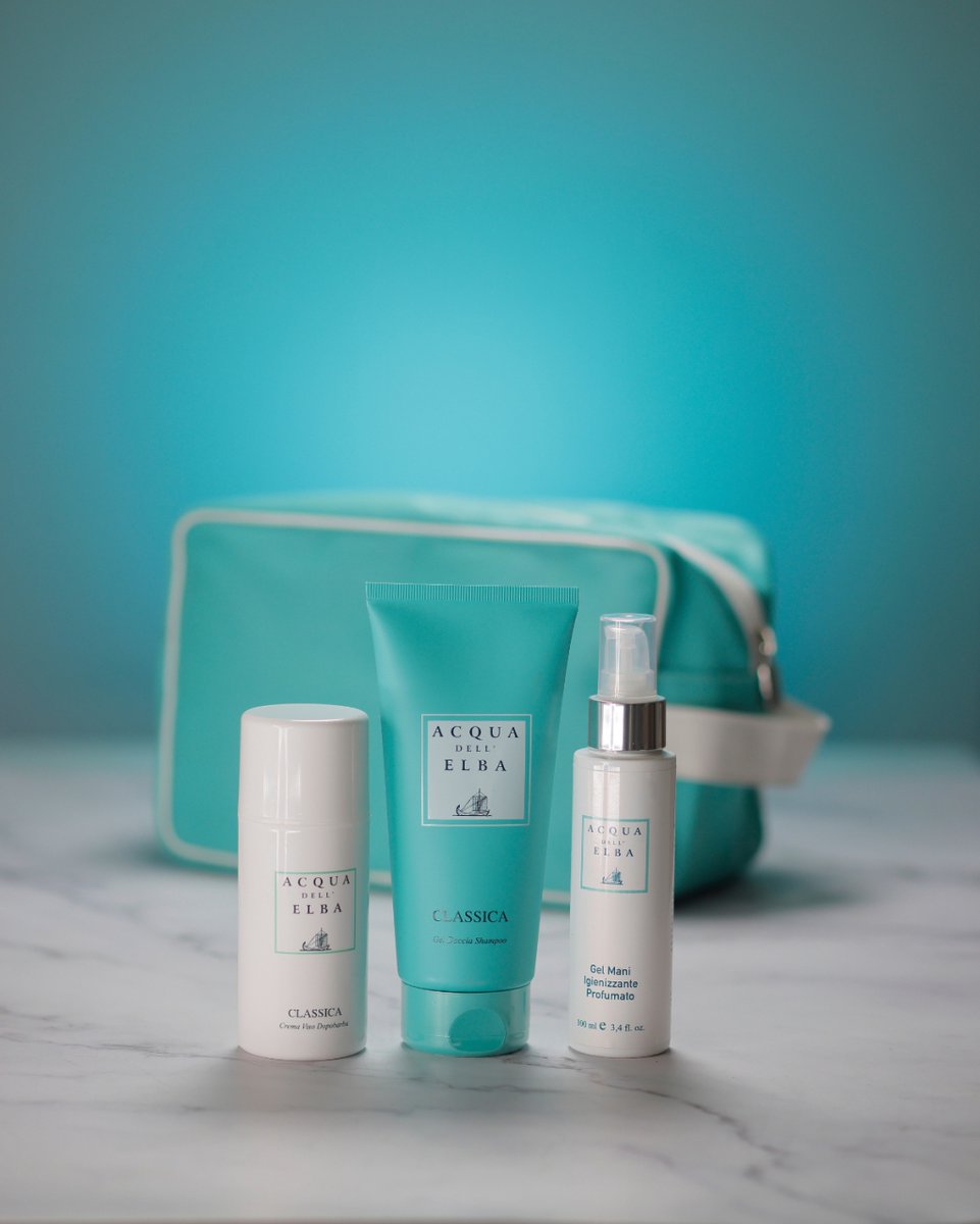 AcquadellElba's tweet photo. #Cremadopobarba, #geldocciashampoo e #geligienizzante mani: tutto nel pratico beauty case. Anche gli uomini hanno bisogno di un #Bodygift. Scopri la linea bagno nella profumazione Classica.
#AcquadellElba #EssenzadelMare
 https://t.co/6XSlwwBPIe https://t.co/M1rSJOdfk1