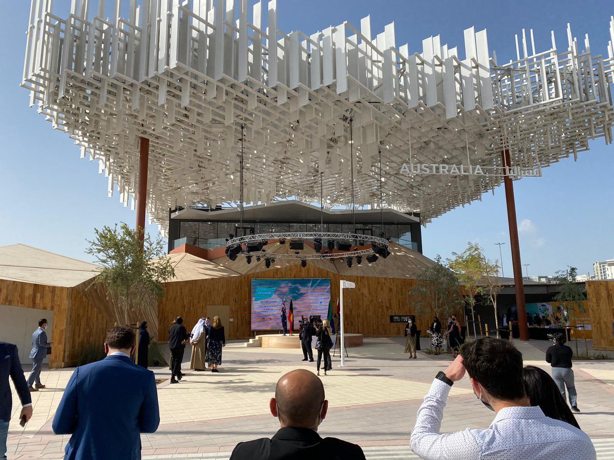 Congrats on the completion of construction of the Australia Pavilion for Dubai Expo 2020, now scheduled to open in October.

Photo courtesy of #expo2020australia