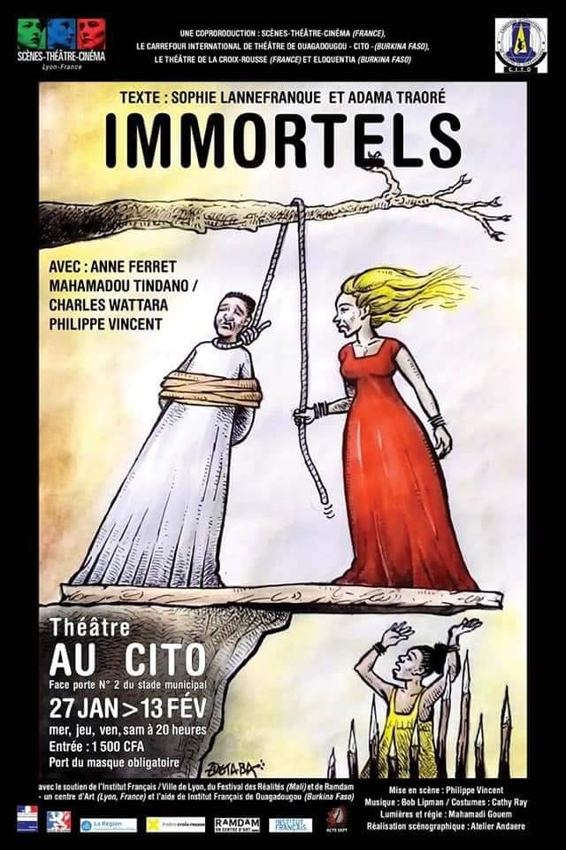 CDC_Connexion's tweet photo. Mahamadou Tindano ! 

Comédien et metteur en scène burkinabè à voir dans IMMORTELS ce soir au CITO (face à la porte N°2 du stade municipal )

Attention : masque obligatoire. 
#lwili https://t.co/rcdfQS5dLa