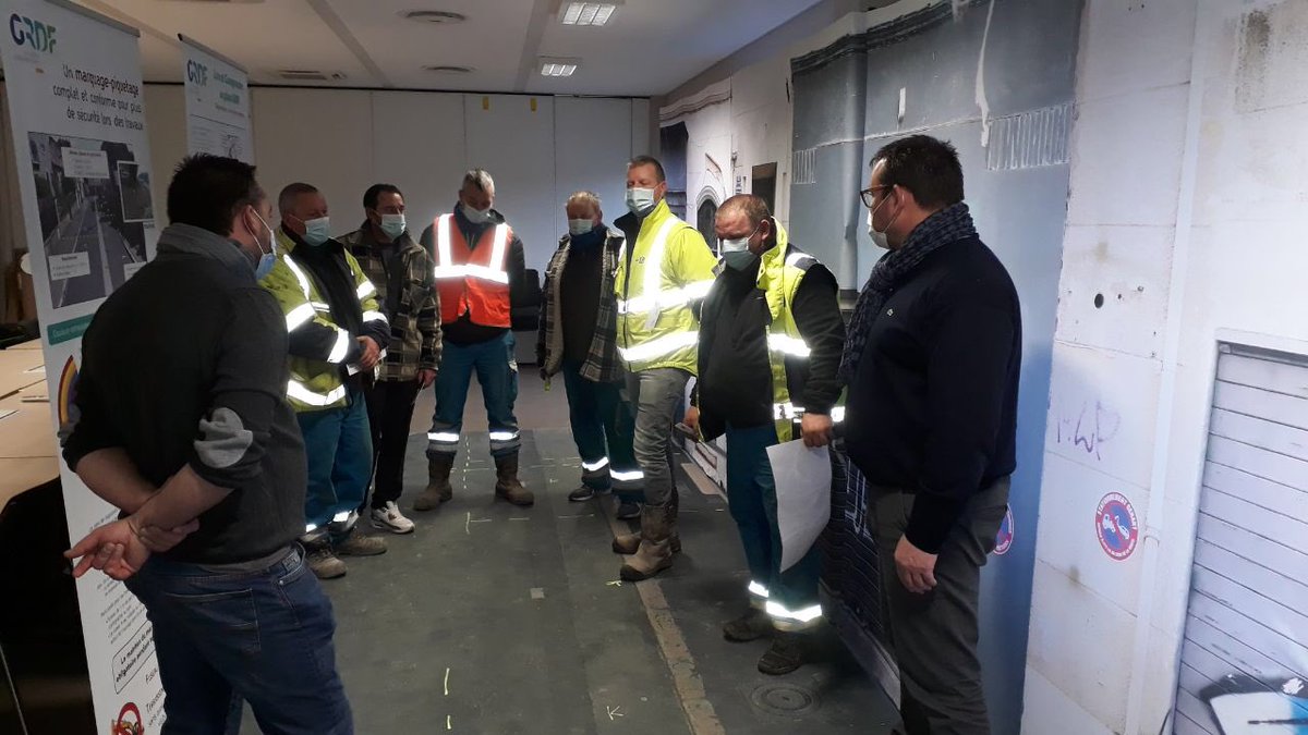 Opération d’ampleur #laruedumarquage# avec l’Entreprise SADE sur le site #GRDF de Wambrechies, pour plus de sécurité sur les chantiers #GRDFNO #preventionDO
