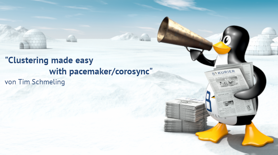 b1systems's tweet photo. Nachdem wir uns im ersten Part dem Loadbalancing gewidmet haben, geht es in dieser Woche um das Clustering...
https://t.co/dxlzTkCsTN
#loadbalancer #pacemaker #corosync #clustering #howto https://t.co/AZKLY6hjQt