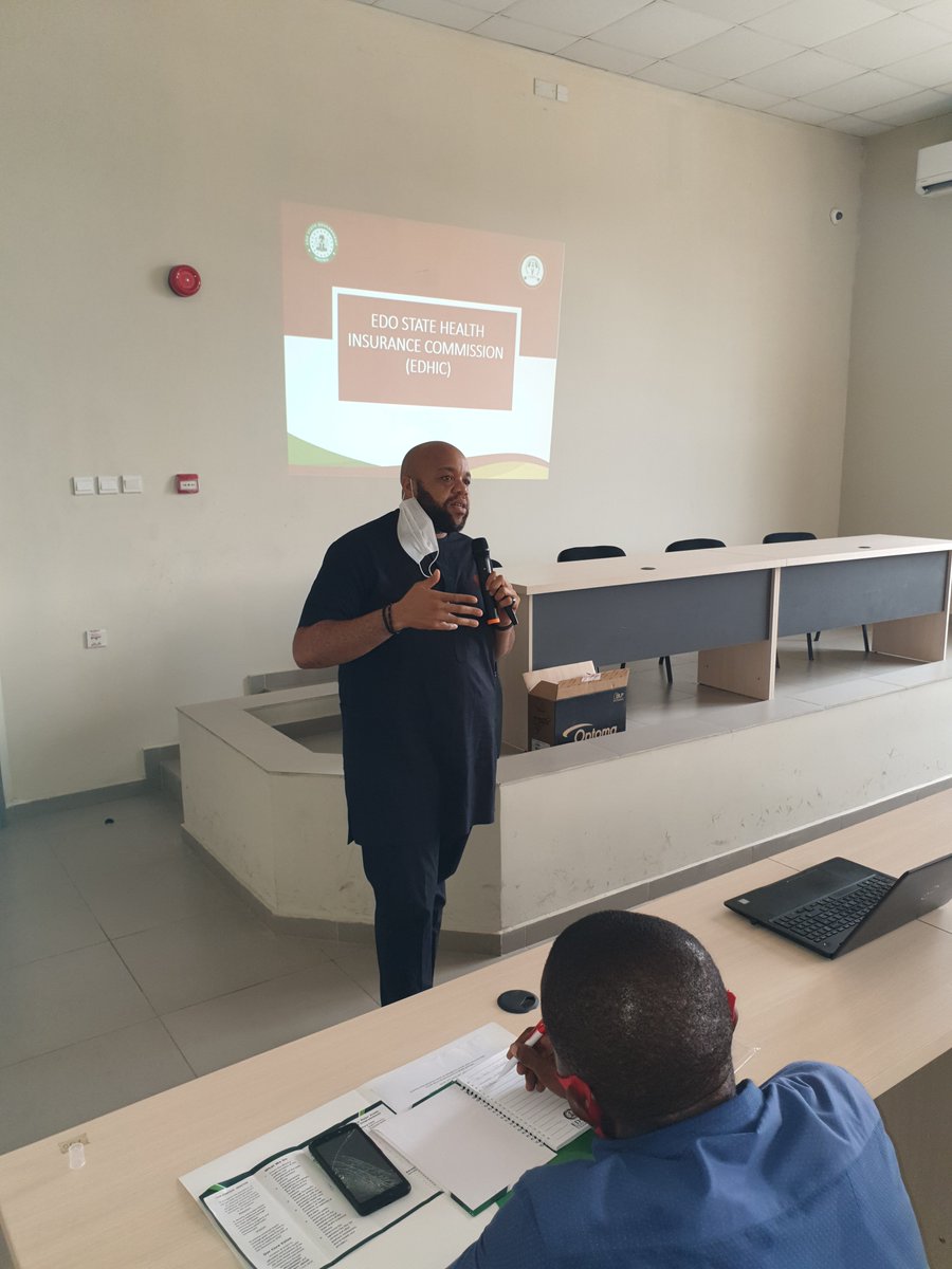 Edo State Health Insurance Commission On Twitter The Director General Dr Rock Amegor Sensitizing The Residents Civil Servants On Edo State Health Insurance Scheme Edohis If You Spend More Than 20 Of Your