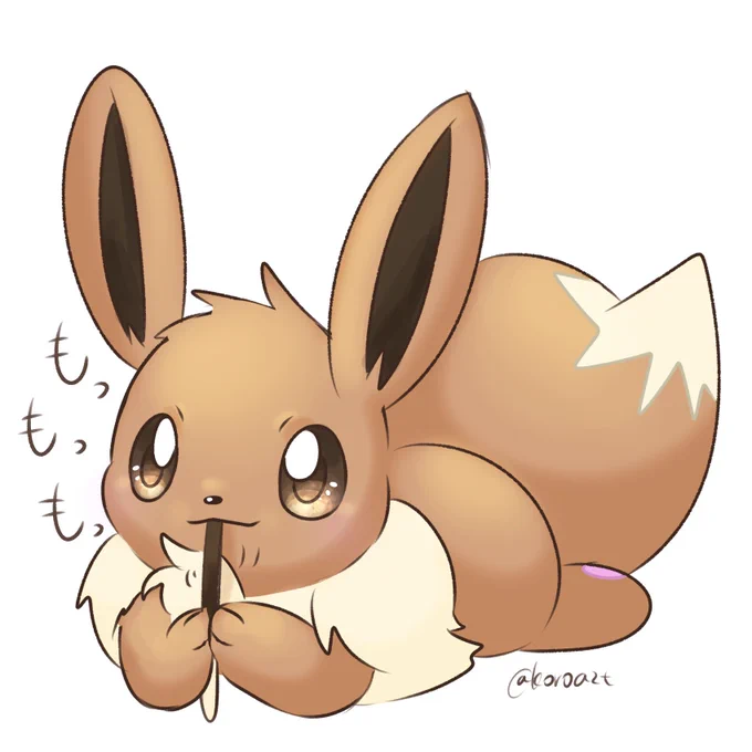 #イーブイを描くとその人の絵柄が顕著に表れる
丸っこいのが好きです 