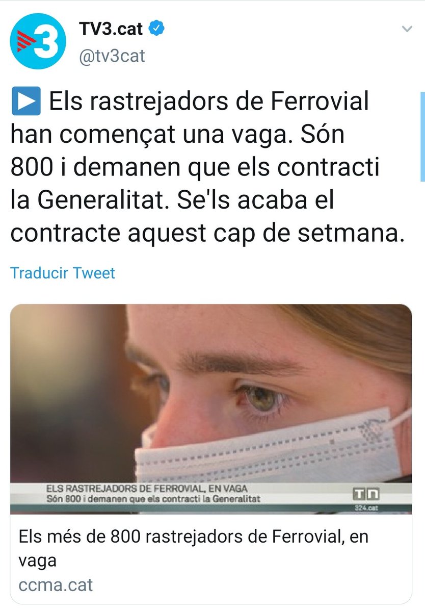 JessGH_'s tweet photo. ❗En mig d'una pandèmia això no pot ser.

➡️La Generalitat ha d'incorporar urgentment a aquests rastrejadors al Sistema Públic https://t.co/3kYTAQ9ejO