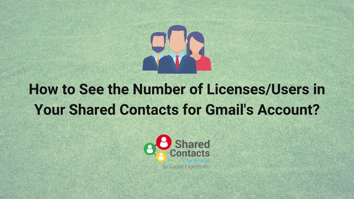 SharedGContacts's tweet image. It is super easy to see your available licenses and used licenses in your Shared Contacts for Gmail. Click on the link below to learn more! 
desk.zoho.com/portal/googlea…

#sharedcontacts #sharedcontactsforgmail