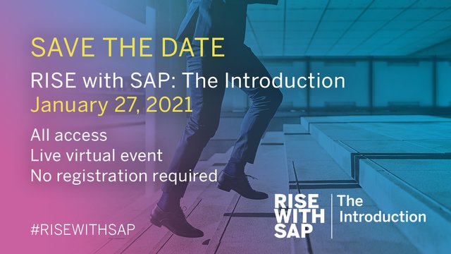 Join #RISEwithSAP TODAY! bit.ly/3t13cy8