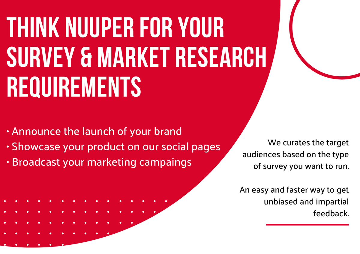 Nuuper1's tweet photo. Calling all brand who are looking to validate their strategies and ideas directly with their target audiences.
Register here: https://t.co/ukotwpmojb

#paidsurveys #brands #surveyapp #producttesting #Evaluationexpert https://t.co/nKPgjzNkJl