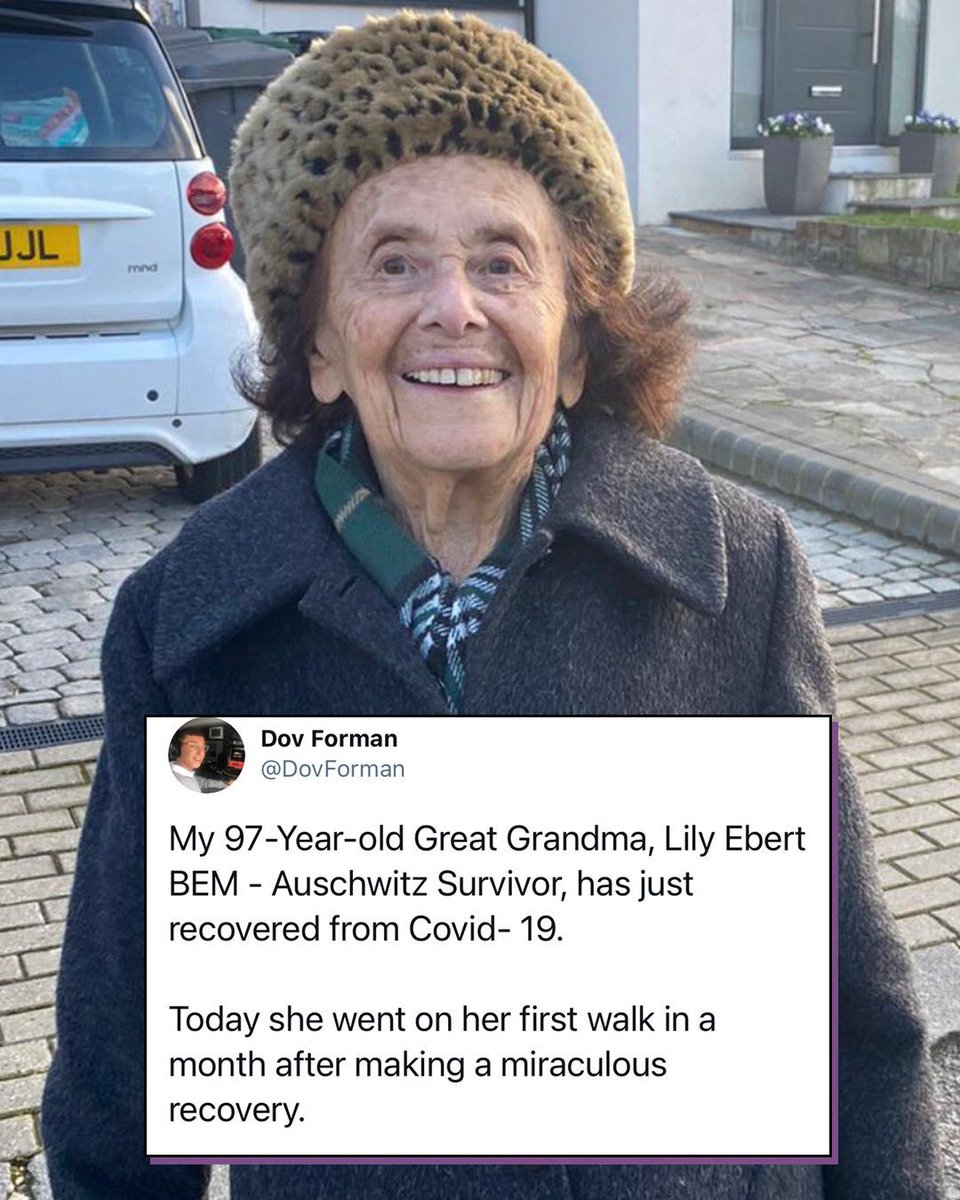 Survivor and fighter, great grandma Lily. 💪❤️ (📷: @dovforman)