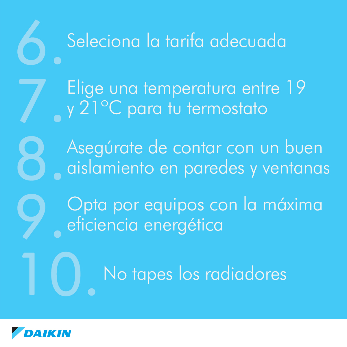 Daikin_es's tweet photo. ❄️ 10 consejos para proteger y usar de forma más eficiente tu sistema de #calefacción ❄️ durante el frío. Más información aquí: https://t.co/6eIV9HWZq7 https://t.co/sjITPvPFKW