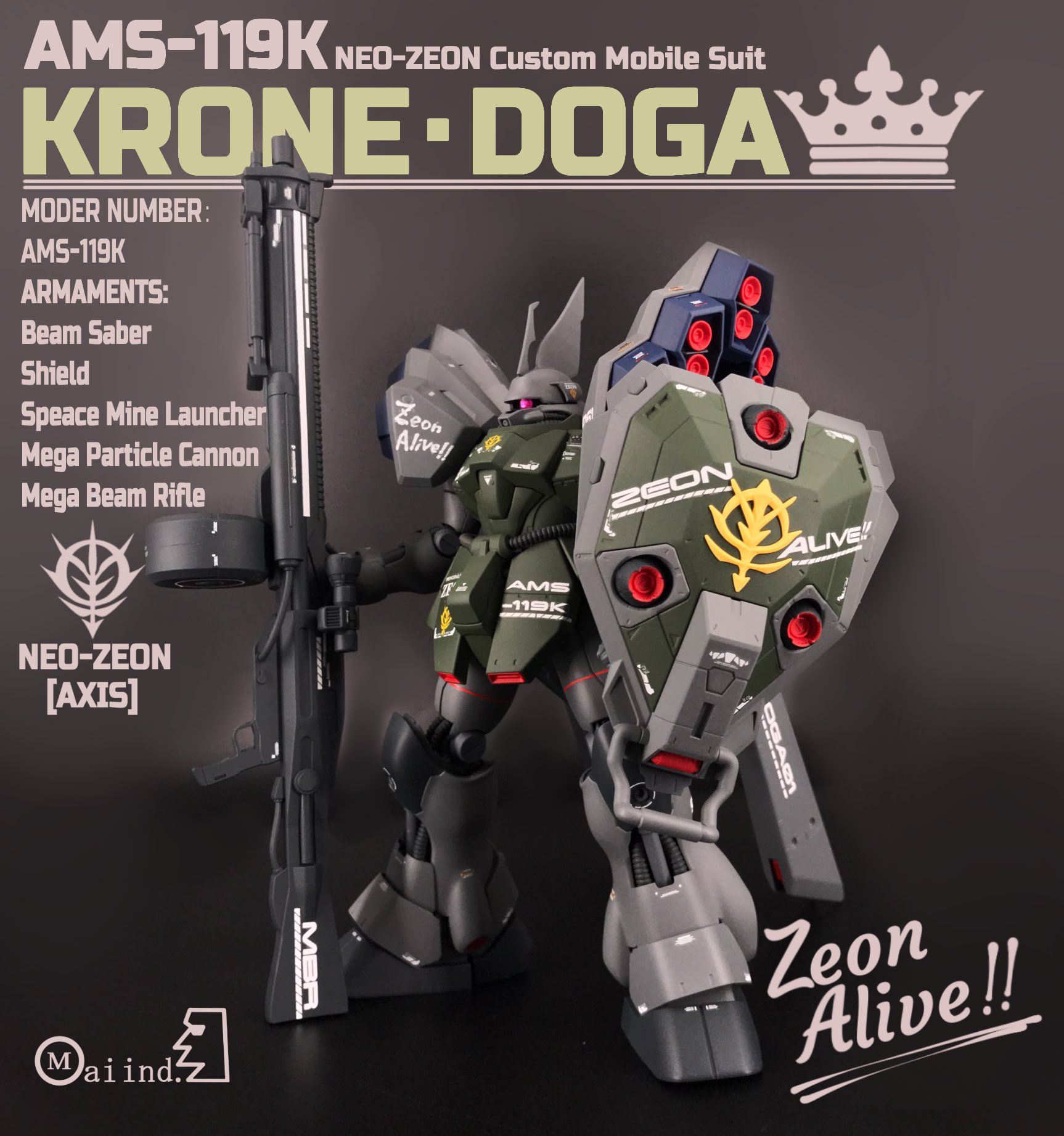 Moai Ex Mgギラ ドーガを改造したクローネ ドーガ完成しました 名前は鶏冠 トサカ を付けているため ドイツ語で冠を意味するクローネにしました ゲルググ シュトゥッツァーを参考にナイチンゲールやハンマハンマのパーツをミキシングしました Moai Ex Mgギラ ドーガを改造したクローネ ドーガ完成しました 名前は鶏冠 トサカ を付けているため ドイツ語で冠を意味するクローネにしました ゲルググ シュトゥッツァーを参考にナイチンゲールやハンマハンマのパーツをミキシングしました