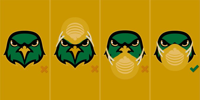 NOVAcommcollege's tweet photo. Ace stopping by to remind #NOVANighthawks of proper mask etiquette.

#StaySafeWithAce #MaskUpNOVA https://t.co/RAgz3tFRvI