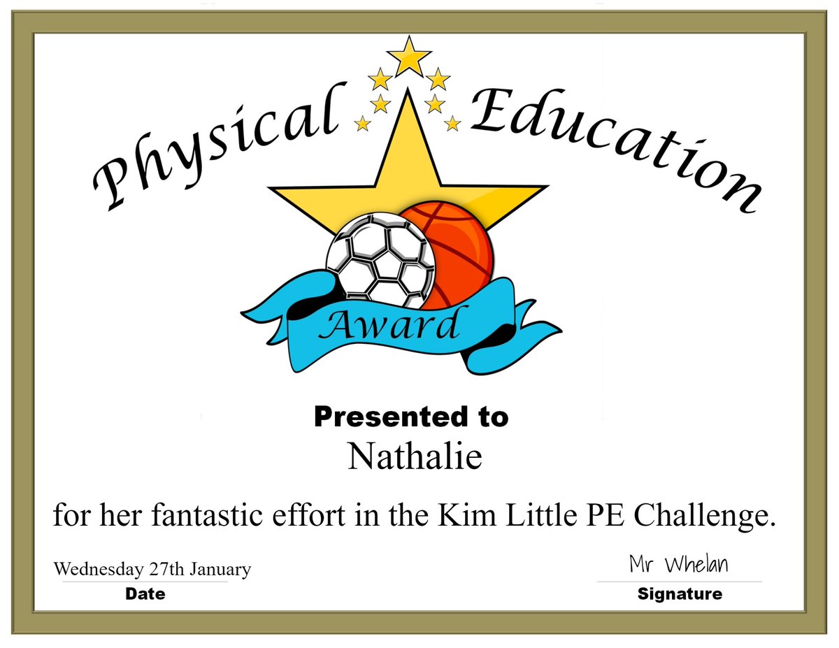 stannespri's tweet photo. Well done to this individual who was recognised for their efforts in the #KimLittleChallenge.
#AFCHomeLearning #PEatHome https://t.co/IYphEVUAIL