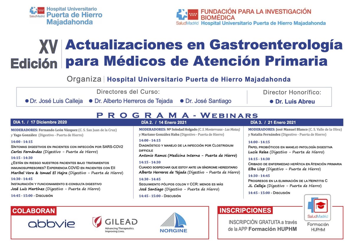 Jose Santiago (@gjosesantiago) on Twitter photo Mañana a las 14:00 última jornada de esta edición!! Muy interesante sesión con las ponencias de Antonio Ramos, <a href="/AHerrerosTejada/">A.Herreros De Tejada</a> y yo, <a href="/GJosesantiago/">Jose Santiago</a>. Don't miss it! <a href="/DigestivoPdH/">Digestivo Puerta de Hierro</a> Mañana a las 14:00 última jornada de esta edición!! Muy interesante sesión con las ponencias de Antonio Ramos, <a href="/AHerrerosTejada/">A.Herreros De Tejada</a> y yo, <a href="/GJosesantiago/">Jose Santiago</a>. Don't miss it! <a href="/DigestivoPdH/">Digestivo Puerta de Hierro</a>