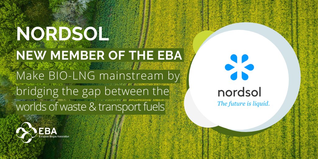 We are very happy to welcome <a href="/Nordsol1/">Nordsol</a> as new member of our association. 

Nordsol’s unique concept makes #BioLNG mainstream by bridging the gap between the worlds of waste management and transport fuels. 
 
We look forward to working together!
