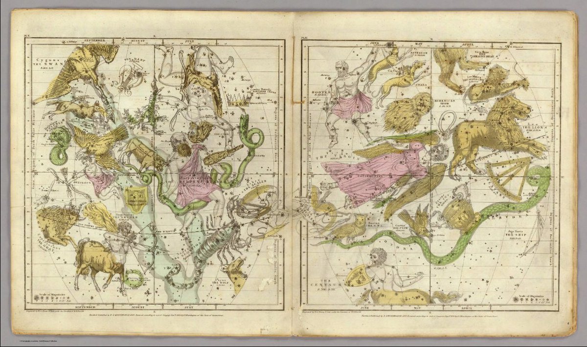 bja_samuel's tweet photo. Maps of the constellations..

The Constellations (1835)
Celestial map by Fredrik de Wit (1670)
6 joined celestial plates (1693)
Oldest printed celestial map in Europe (1515)

#maps #constellations #stars #celestial #celestialmap https://t.co/hnrVFB7ssH
