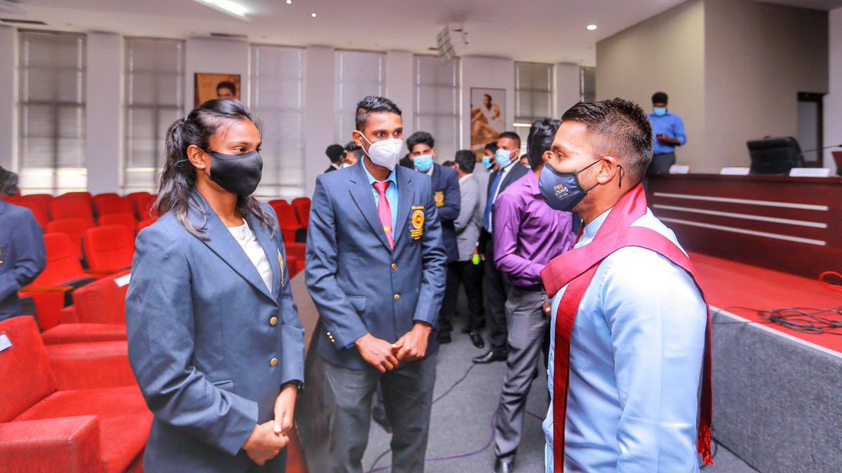 RajapaksaNamal's tweet photo. For the 1st time national athletes and coaches to be signed &amp; contracted on a professional basis with a performance based payment structure! Professional athletes are essential for us to achieve our nations #sporting goals! 🥇 🥈 🥉 #ජයගමු 🇱🇰 #roadtoolympic #olympicgames https://t.co/qzqeHgIAbr