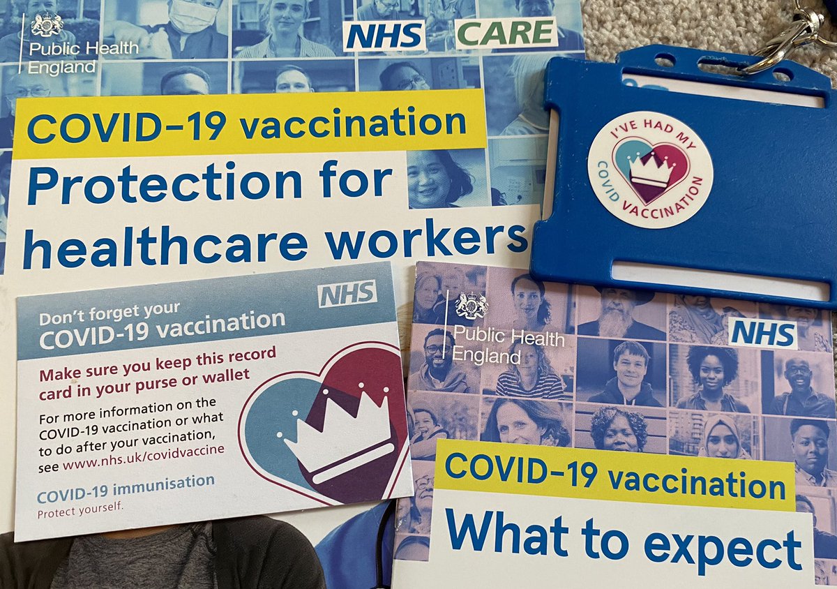 1st Covid-19 vaccine 💉 Thank you <a href="/sabpNHS/">Surrey and Borders Partnership NHS Foundation</a> <a href="/jo_lynch11/">Jo Lynch</a> and all the staff. Well organised, great venue and friendly staff - you’re all amazing! #COVID19 #vaccine #nhs