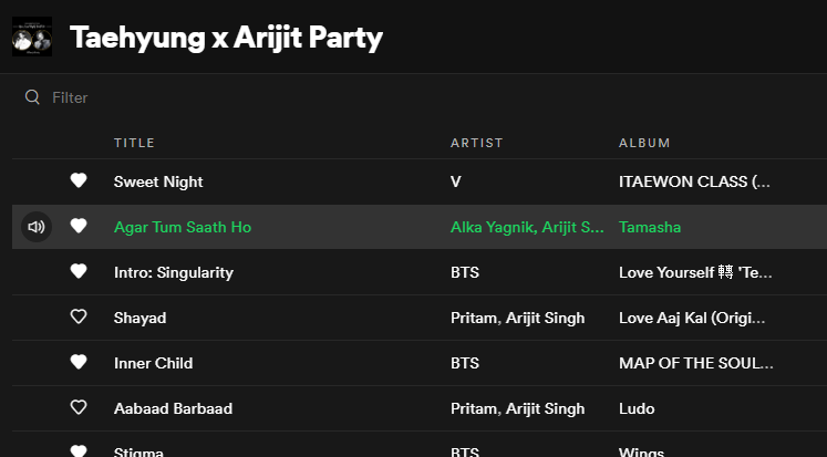 taefolio's tweet image. This song is so good and ambient! #DiscoveringNewMusic #IsLife :D 

#TAerijitParty
#BTSV #ArijitSingh