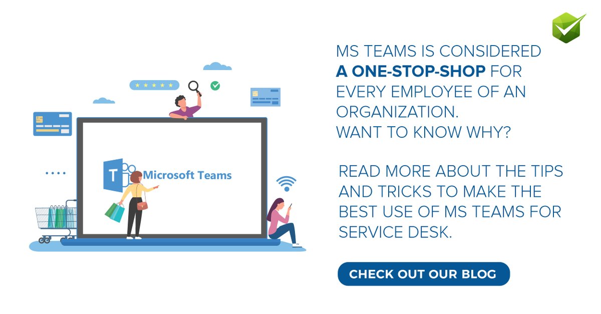 MS Teams is considered a one-stop-shop for every employee of an organization. Want to know why?

Read more about the tips and tricks to make the best use of MS Teams for Service Desk on bit.ly/3cgWzSj

#servicedesktips #automation #itsmautomation