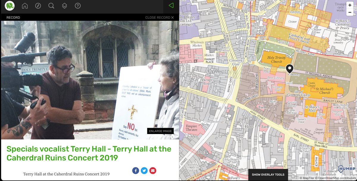 coventryatlas's tweet image. coventryatlas.org is here to show you items held by @covdig but, to geo-located and layered on maps of the city like 👇Terry Hall next to Holy Trinity.  Map layer by historictownsatlas.org.uk/content/covent…