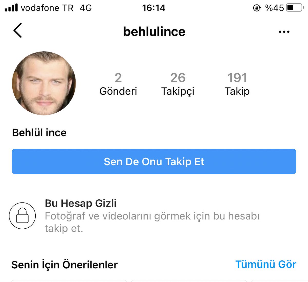 Sonunda az takipçili yakışıklı erkek 🙏