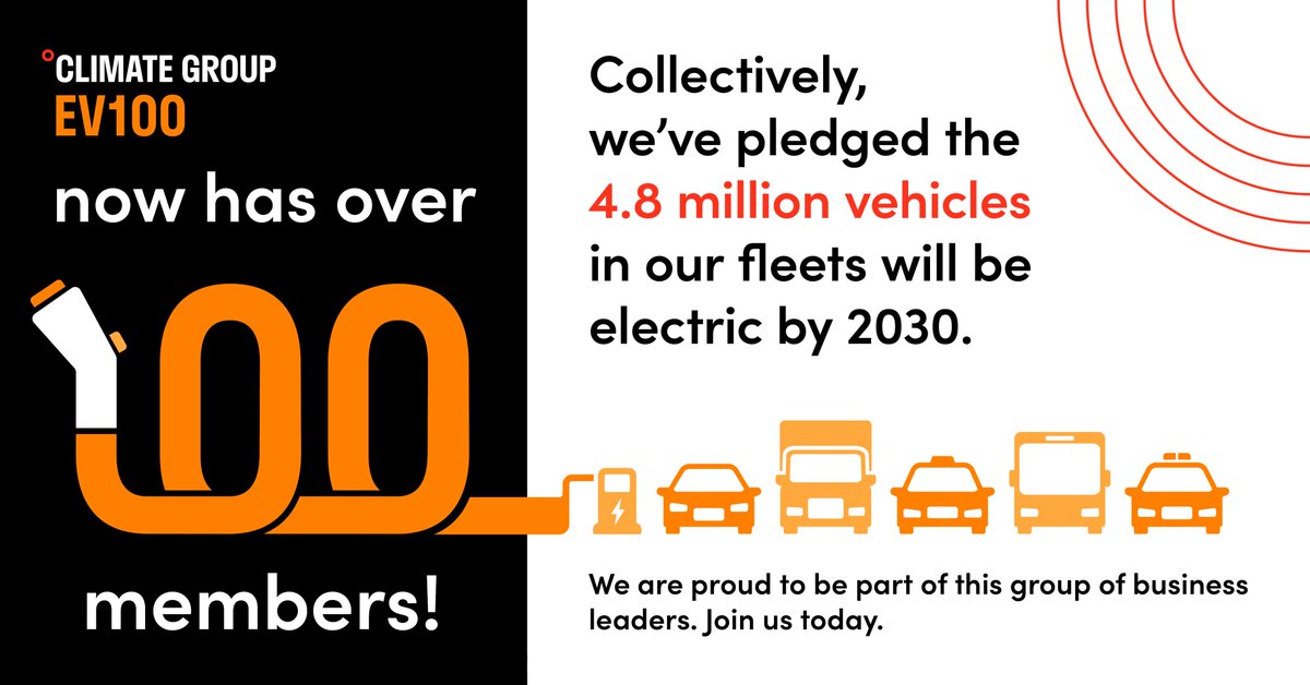 To support our #sustainability goals, we are proud to have joined the EV100 global initiative. We have committed to transition our entire car fleet to fully electric vehicles by 2029. Find out more about the initiative here: lnkd.in/gfZ-Kpc #EV100 <a href="/ClimateGroup/">Climate Group</a>