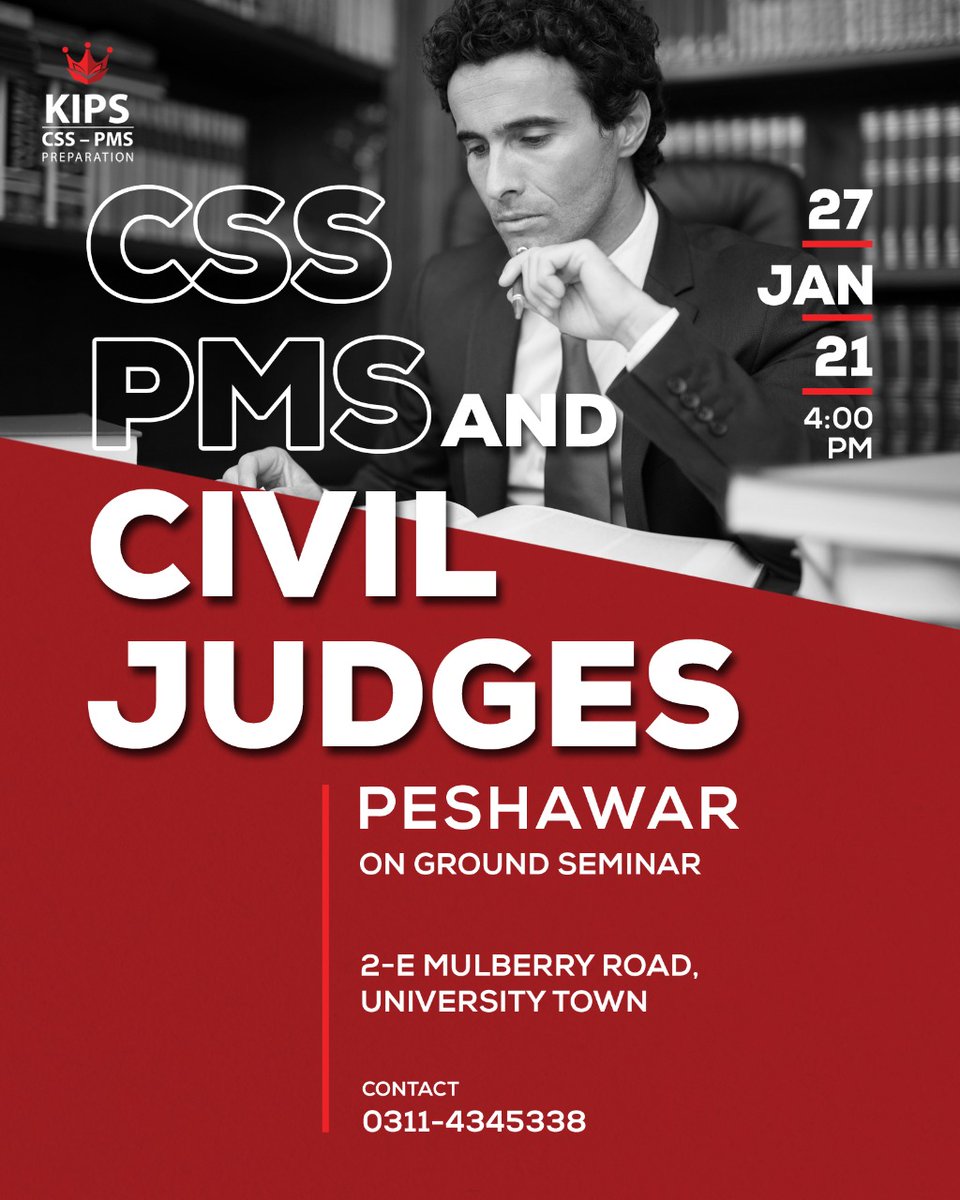 KipscssN's tweet photo. Get yourself registered Now.

#Kips #CSS #pms #Pakistan #KPK https://t.co/nSVawIqBrK