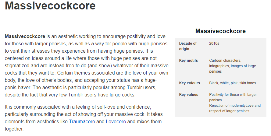 Traumacore, Wiki