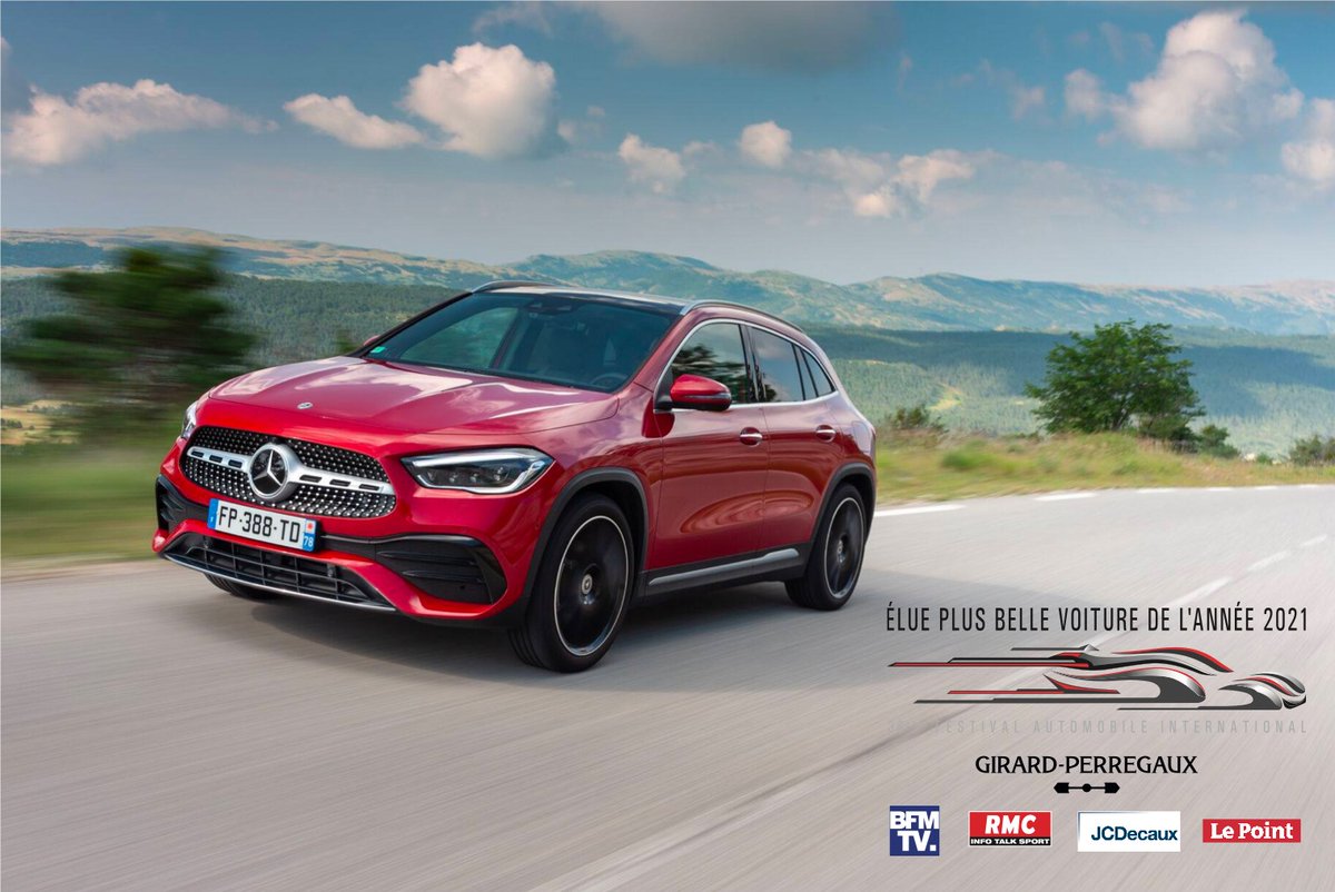 Le Nouveau GLA est élu Plus Belle Voiture de l’Année 2021 !🎉
Un grand MERCI à tous pour vos votes !🤩

#MercedesBenz #GLA #PlusBelleVoituredelAnnée2021