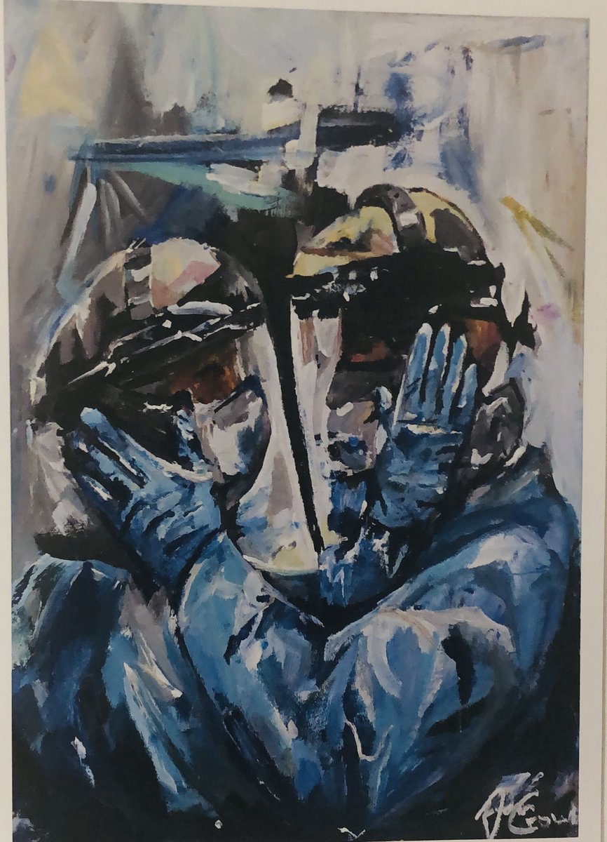 Beautiful work of art from this young man: Adam Crowe from Cavan.Reflecting life on our frontline. Thank you from the Medical division we love it ! <a href="/NursingOlol/">OLOLNursing</a> <a href="/NualaRafferty2/">Nuala Rafferty</a>