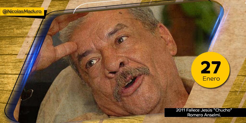 NicolasMaduro's tweet photo. Hoy se cumplen 10 años de la partida física de nuestro camarada Jesús Romero Anselmi; un maestro de generaciones y combatiente de principios inquebrantables. En la lucha que damos las y los venezolanos por defender la verdad, está el ejemplo y las enseñanzas de “Chucho”. https://t.co/uDCh92R3OY